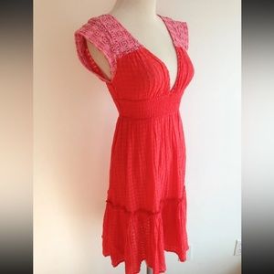 Free People deep v casual dress